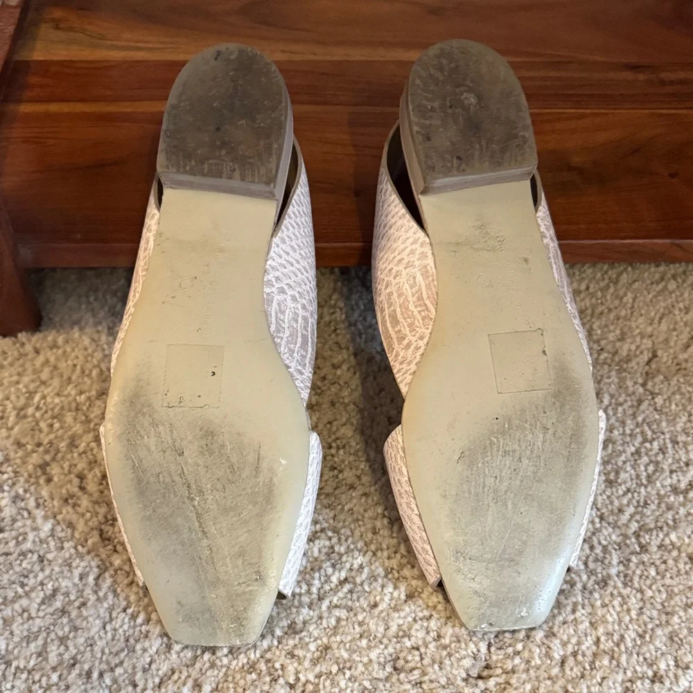 Elegant Cream Slingback Sandals - Picture 5 of 6